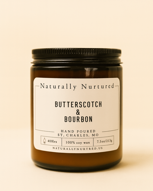 Butterscotch & Bourbon -7.5 oz Pure Soy Candle
